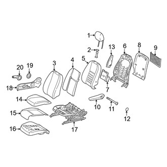 Mercedes-Benz OE - Seats & Tracks - Passenger Seat Components (Single Seat)