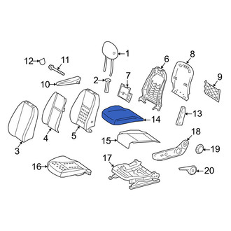 Mercedes-Benz OE - Left Seat Cover