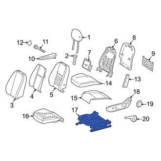 Mercedes-Benz OE - Front Left Seat Track