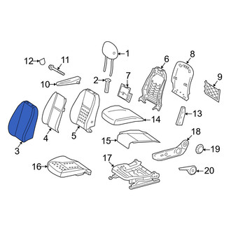 Mercedes-Benz OE - Left Seat Back Cushion Cover