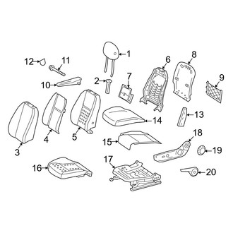 Mercedes-Benz OE - Seats & Tracks - Driver Seat Components