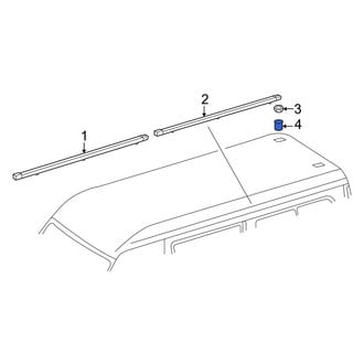 Mercedes-Benz OE - Roof Luggage Carrier Side Rail Nut
