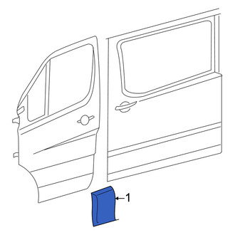 Mercedes-Benz OE - Left Body B-Pillar Molding