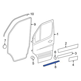 Mercedes-Benz OE - Front Door Reinforcement Bar
