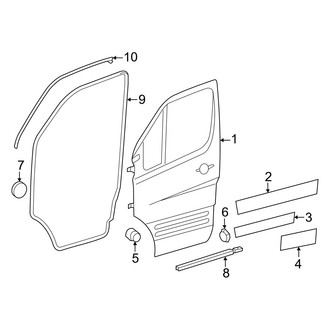 Mercedes-Benz OE - Front Door - Door & Components
