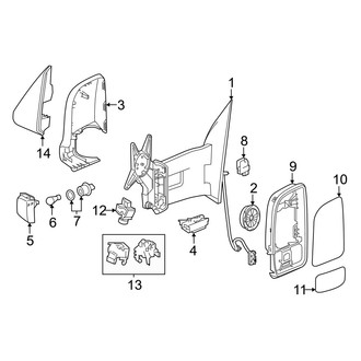 Mercedes-Benz OE - Front Door - Outside Mirrors