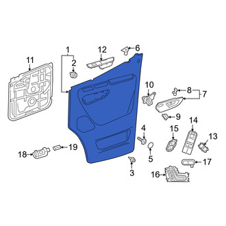 Mercedes-Benz OE - Rear Right Lower Inner Door Interior Trim Panel