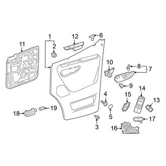 Mercedes-Benz OE - Front Door - Interior Trim