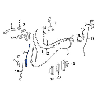 Mercedes-Benz OE - Right Sliding Door Lock Actuator Cable