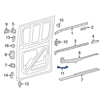 Mercedes-Benz OE - Right Lower Sliding Door Roller