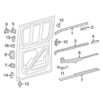 Mercedes-Benz OE - Side Loading Door - Lock & Hardware (Rails & Components)