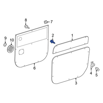 Mercedes-Benz OE - Sliding Door Trim Panel Clip