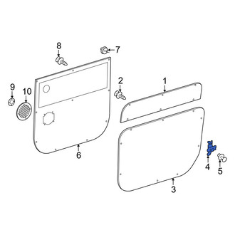 Mercedes-Benz OE - Right Sliding Door Trim Panel Clip
