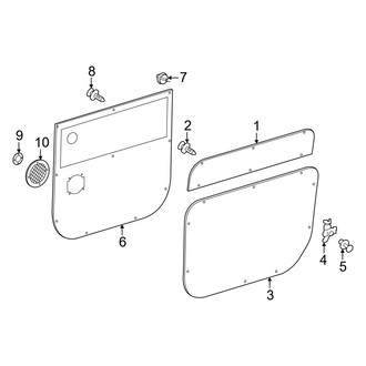 Mercedes-Benz OE - Side Loading Door - Interior Trim