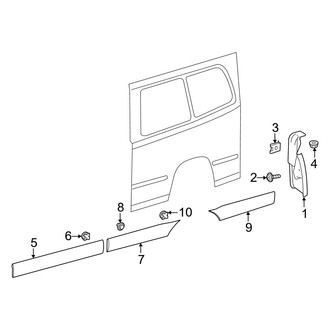 Mercedes-Benz OE - Side Panel - Exterior Trim