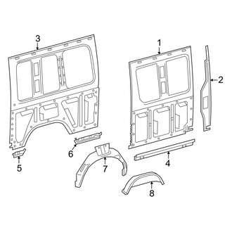 Mercedes-Benz OE - Side Panel - Inner Structure