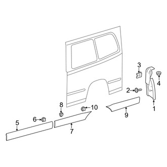 Mercedes-Benz OE - Side Panel - Exterior Trim