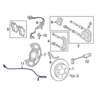 Mercedes-Benz OE - Rear Right ABS Wheel Speed Sensor Wiring Harness