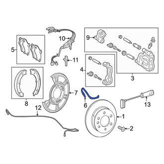 Mercedes-Benz OE - Rear Brake Hydraulic Hose