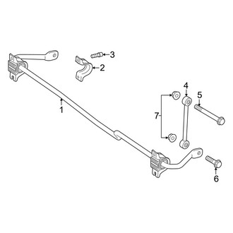 Mercedes-Benz OE - Rear Suspension - Stabilizer Bar & Components