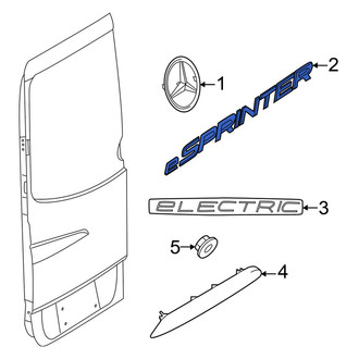 Mercedes-Benz OE - Rear Door Emblem