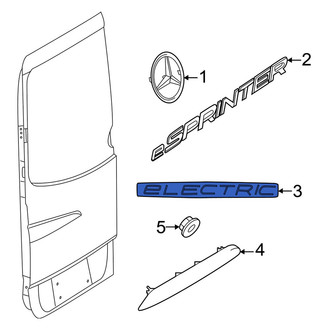 Mercedes-Benz OE - Rear Door Emblem