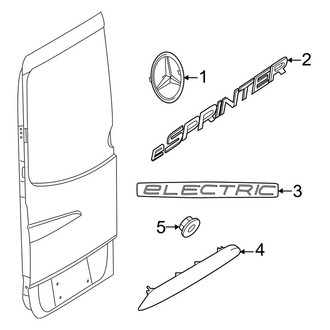 Mercedes-Benz OE - Rear Loading Door - Exterior Trim