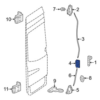 Mercedes-Benz OE - Rear Left Door Lock Actuator Motor