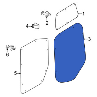 Mercedes-Benz OE - Rear Left Lower Inner Door Interior Trim Panel