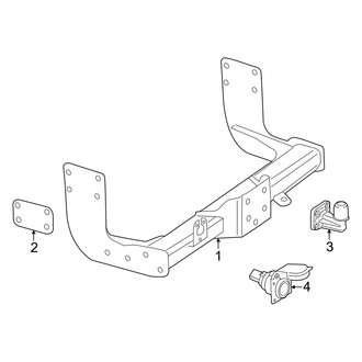 Mercedes-Benz OE - Rear Bumper - Trailer Hitch Components