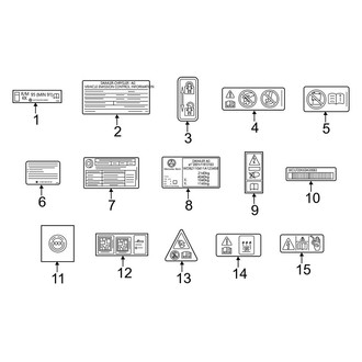 Mercedes-Benz OE - Information Labels - Labels (2.0L)