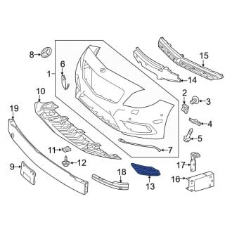 Mercedes CLA Class Replacement Grille Assemblies — CARiD.com