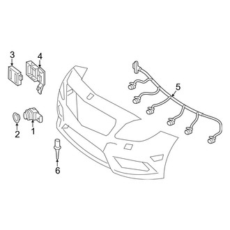 Mercedes-Benz OE - Front Bumper & Grille - Bumper & Components (With AMG Package, Electrical Components)