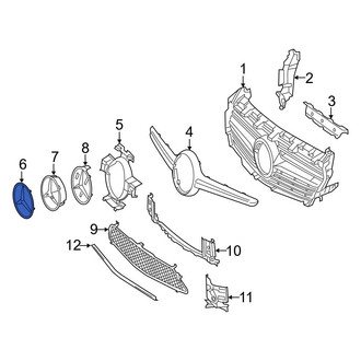 Mercedes-Benz OE - Front Inner Grille Emblem