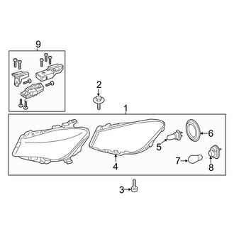 Mercedes-Benz OE - Front Lamps - Headlamp Components (Halogen)