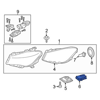 Mercedes-Benz OE - Front Headlight Control Module