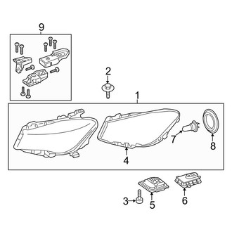 Mercedes-Benz OE - Front Lamps - Headlamp Components (Xenon Bulb)