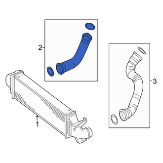 Mercedes-Benz OE - Right Intercooler Pipe