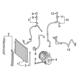 Mercedes-Benz OE - Air Conditioner & Heater - Condenser, Compressor & Lines