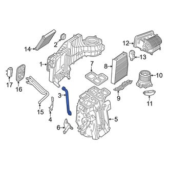 Mercedes-Benz OE - Front A/C Evaporator Drain