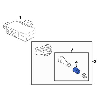 Mercedes-Benz OE - Tire Pressure Monitoring System (TPMS) Sensor Nut