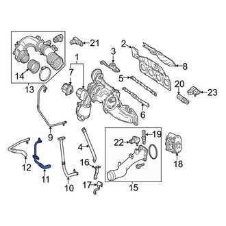 Mercedes-Benz OE - Turbocharger Coolant Line