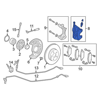 Mercedes-Benz OE - Front Left Disc Brake Caliper