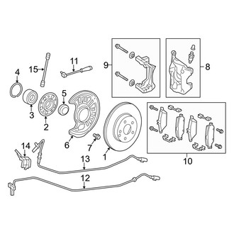 Mercedes-Benz OE - Front Suspension - Brake Components
