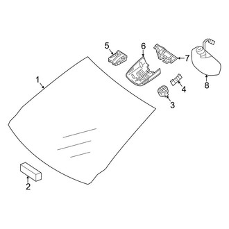 Mercedes-Benz OE - Windshield - Glass