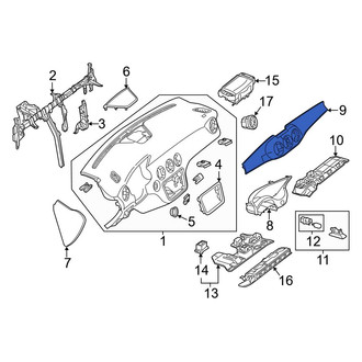 Mercedes-Benz OE - Center Instrument Panel Molding