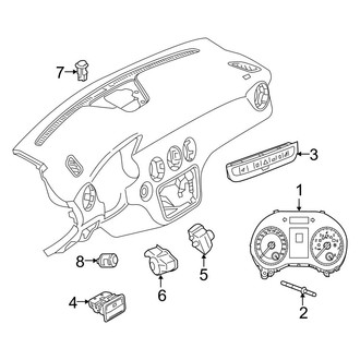 Mercedes-Benz OE - Instrument Panel - Cluster & Switches (Base / 4Matic)