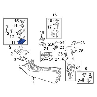 Mercedes-Benz OE - Ash Tray Bracket