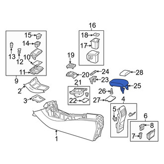 Mercedes-Benz OE - Center Console Armrest