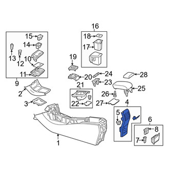 Mercedes-Benz OE - Rear Console Panel